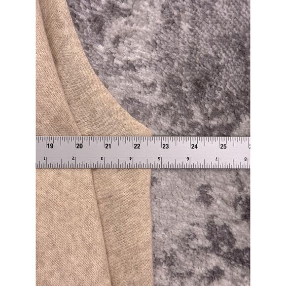 White Warren Cardigan Large Womens 100% Cashmere Ivory Open Front Sweater - Picture 4 of 7